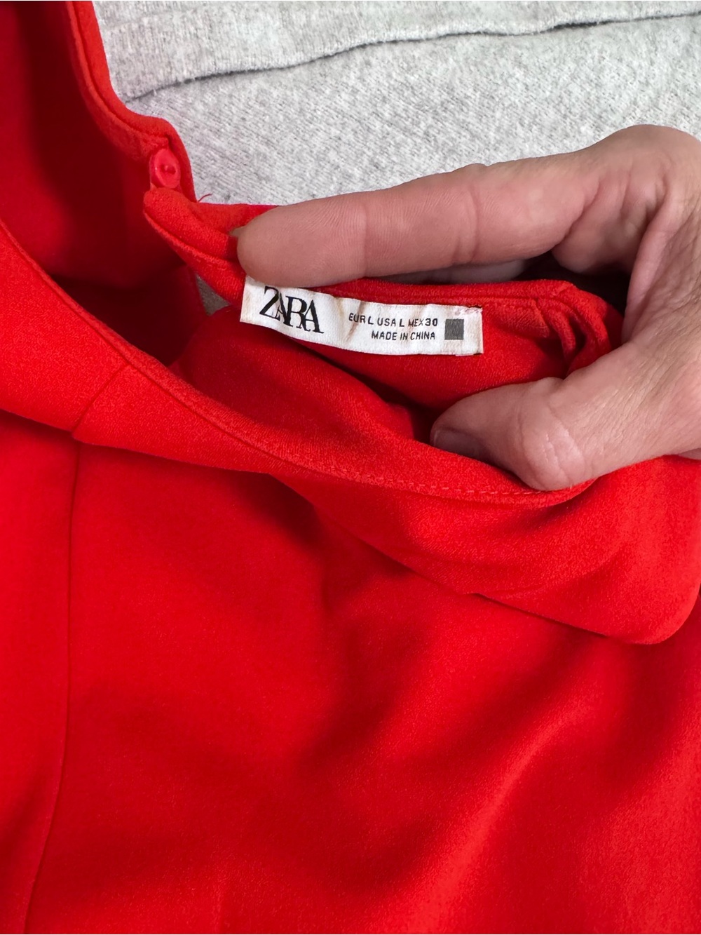 Zara Red Sleeveless Wide-Leg Jumpsuit - Picture 7 of 9
